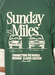 Another Cotton Lab, Sunday Miles Double Layer Longsleeve, green, Image 6 of 7
