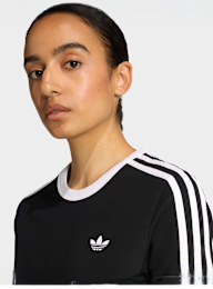 adidas Originals, 3 Stripes Slim Tee, black, Image 3 of 5