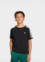 adidas Originals, 3 Stripes Tee, black, Image 1 of 4