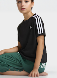 adidas Originals, 3 Stripes Tee, black, Image 3 of 4