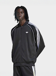 adidas Originals, Superstar Adicolor Classics Loose Tracktop, black, Image 1 of 5