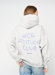 Another Cotton Lab, Nice Attitude Club Oversized Hoodie, grey, Image 1 of 5