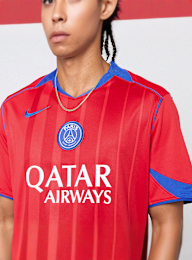 Nike, D. Doué / No. 14 / PSG Nike Third Stadium 2025/26, czerwony, Obraz 3 z 7