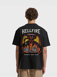 Mister Tee, Stranger Things Hawkins High Club Loose Tee, zwart, Afbeelding 1 van 2