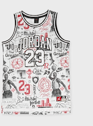 Jordan, 23 All Over Print Jersey, white, Image 1 of 5