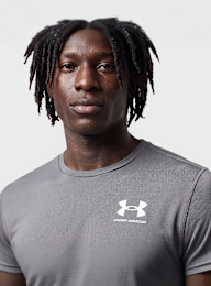 Under Armour, Heatgear Fitted Shortsleeve, grey, Image 3 of 4