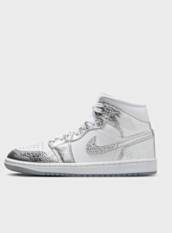 Jordan, Air Jordan 1 Mid SE summit white/blue chill-black, silver, Image 1 of 8