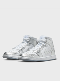 Jordan, Air Jordan 1 Mid SE summit white/blue chill-black, silver, Image 3 of 8
