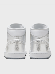 Jordan, Air Jordan 1 Mid SE summit white/blue chill-black, silver, Image 4 of 8
