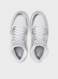 Jordan, Air Jordan 1 Mid SE summit white/blue chill-black, silver, Image 6 of 8