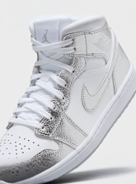 Jordan, Air Jordan 1 Mid SE summit white/blue chill-black, silver, Image 7 of 8