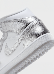 Jordan, Air Jordan 1 Mid SE summit white/blue chill-black, silver, Image 8 of 8