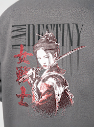 Mister Tee, I Am Destiny Fluffy Zip Hoody, grey, Image 3 of 5