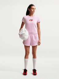 Nike  , Sportswear Windrunner Mid-Rise 2" Shorts, light pink, Image 5 of 5