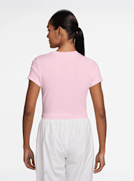 Nike  , Sportswear Chill Knit Cropped T-Shirt, light pink, Image 2 of 3