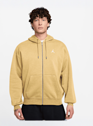 Jordan, Brooklyn Fleece Oversized Full-Zip Hoodie, yellow, Image 1 of 3