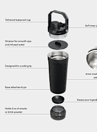 Stanley, The Vitalize™ Shaker Bottle | 0,6L, red, Image 5 of 5