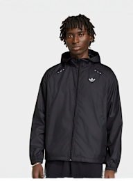 adidas Originals, Tech Trefoil Essentials Windbreaker, black, Image 1 of 5