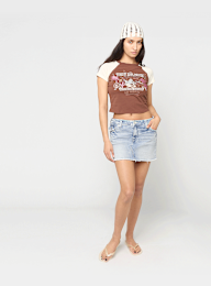 True Religion, Sadie Mini Denim Skirt Flap, blue, Image 5 of 5