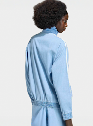 adidas Originals, Denim Firebird Tracktop, blue, Image 2 of 5
