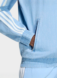 adidas Originals, Denim Firebird Tracktop, blue, Image 4 of 5