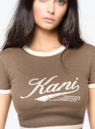 Karl Kani, Varsity Tiny T-Shirt, brown, Image 3 of 4