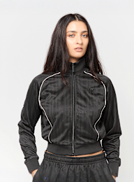 Karl Kani, OG Shadow Stripe Cropped Trackjacket, black, Image 1 of 4