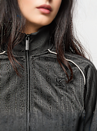 Karl Kani, OG Shadow Stripe Cropped Trackjacket, black, Image 3 of 4