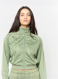 Karl Kani, OG Shadow Stripe Cropped Trackjacket, green, Image 1 of 4