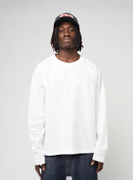 Karl Kani, Signature Essential Boxy Raglan Longsleeve, white, Image 1 of 4