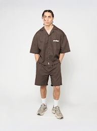 Another Cotton Lab, Another Linen Short Sleeve Shirt, brown, Image 6 of 6