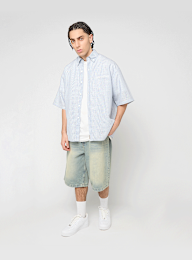 Another Cotton Lab, The Short Sleeve Shirt, blue, Image 6 of 6