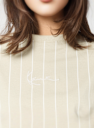 Karl Kani, Small Signature Essential Pinstripe OS Tee, beige, Image 3 of 4
