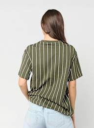 Karl Kani, Small Signature Essential Pinstripe OS Tee, green, Image 2 of 4