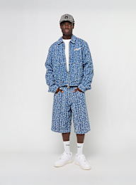 Karl Kani, Jeans Distressed Zip Denim Jacket, blue, Image 4 of 4