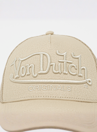Von Dutch Originals, Baseball Cap with Mesh Back Embroidered Logo, beige, Image 4 of 4