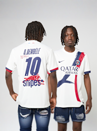 Nike, Dembélé / No. 10 / Virgil Abloh Archive / PSG DRI-Fit Jersey Shortsleeve Stadium 25/26, white, Image 1 of 9