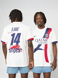 Nike, Doué / No. 14 / Virgil Abloh Archive / PSG DRI-Fit Jersey Shortsleeve Stadium 25/26, white, Image 1 of 9
