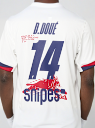 Nike, Doué / No. 14 / Virgil Abloh Archive / PSG DRI-Fit Jersey Shortsleeve Stadium 25/26, wit, Afbeelding 8 van 9