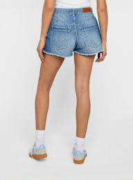 Urban Classics, Ladies Destroyed Denim Shorts, blue, Image 2 of 2