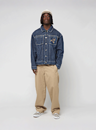 New Era, Script Denim Jacket, blue, Image 4 of 4