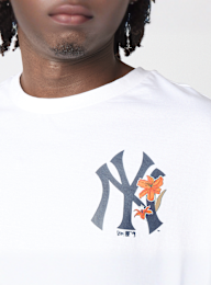 New Era, MLB Floral Oversized Tee, white, Image 3 of 6