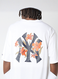 New Era, MLB Floral Oversized Tee, white, Image 5 of 6