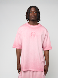 New Era, MLB Washed Logo Tee, Pink, Image 1 of 5