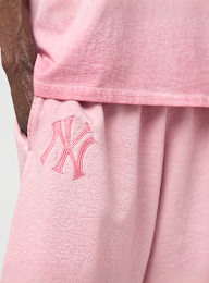 New Era, MLB Washed Logo Shorts, light pink, Image 3 of 5