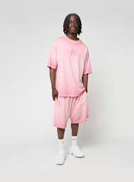 New Era, MLB Washed Logo Shorts, light pink, Image 5 of 5
