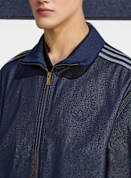 adidas Originals, Firebird Adicolor Raw Denim Track Top, blue, Image 3 of 5