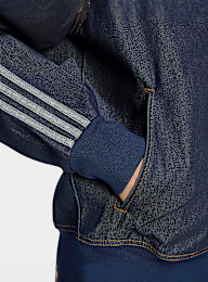 adidas Originals, Firebird Adicolor Raw Denim Track Top, blue, Image 4 of 5