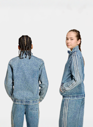 adidas Originals, Firebird Loose Denim Track Top, blue, Image 2 of 5