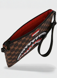 SPRAYGROUND, Sharks in Paris WTF Bubble Clutch, brown, Image 4 of 4